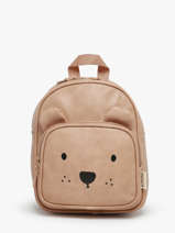 Mini Rugzak Kidzroom Wit beary excited 4725